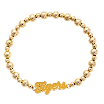 CANVAS Style Missouri Tigers 18k Gold-Plated Script Stretch Bracelet