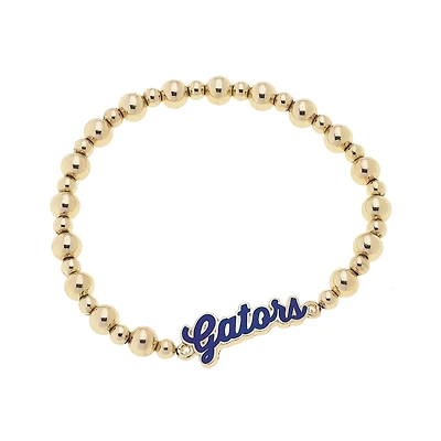 CANVAS Style Florida Gators 18k Gold-Plated Script Stretch Bracelet