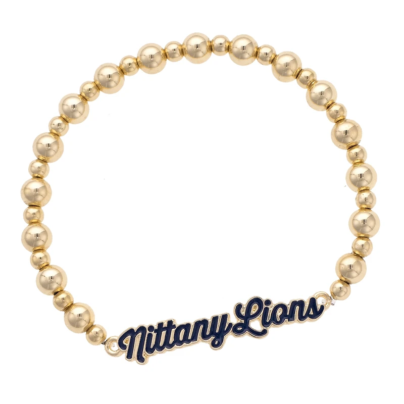 CANVAS Style Penn State Nittany Lions 18k Gold-Plated Script Stretch Bracelet