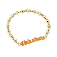 CANVAS Style Tennessee Volunteers 18k Gold-Plated Script Stretch Bracelet