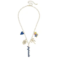 CANVAS Style Kansas Jayhawks 18k Gold-Plated Mixed Charm Collector Necklace