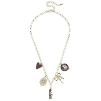 CANVAS Style Florida State Seminoles 18k Gold-Plated Mixed Charm Collector Necklace