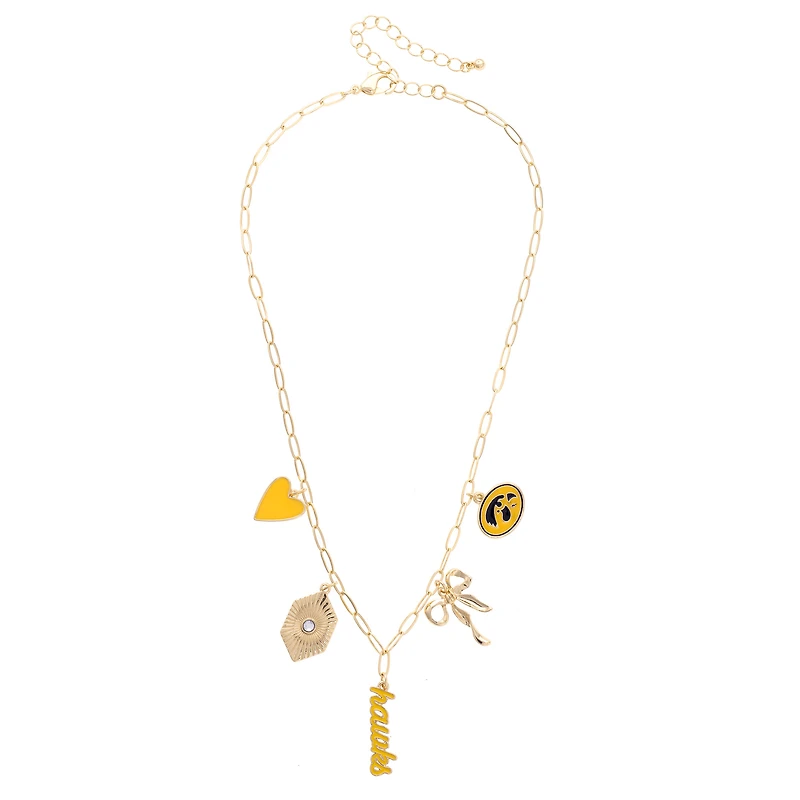 CANVAS Style Iowa Hawkeyes 18k Gold-Plated Mixed Charm Collector Necklace
