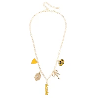 CANVAS Style Iowa Hawkeyes 18k Gold-Plated Mixed Charm Collector Necklace