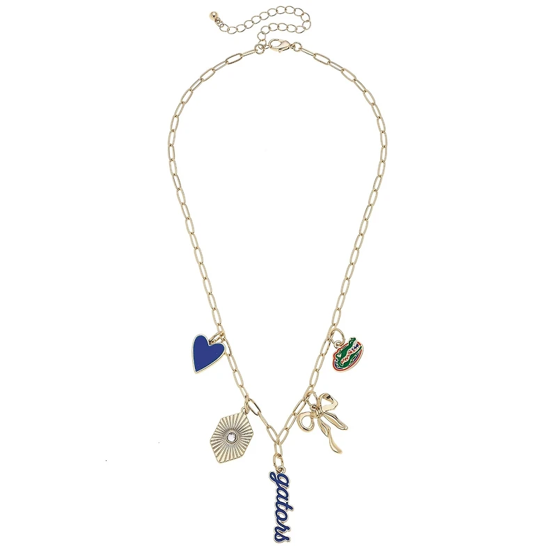 CANVAS Style Florida Gators 18k Gold-Plated Mixed Charm Collector Necklace
