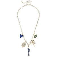 CANVAS Style Florida Gators 18k Gold-Plated Mixed Charm Collector Necklace