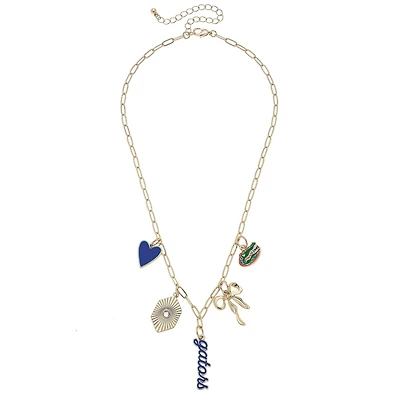 CANVAS Style Florida Gators 18k Gold-Plated Mixed Charm Collector Necklace