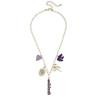 CANVAS Style Kansas State Wildcats 18k Gold-Plated Mixed Charm Collector Necklace
