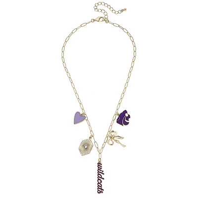 CANVAS Style Kansas State Wildcats 18k Gold-Plated Mixed Charm Collector Necklace