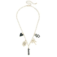 CANVAS Style Baylor Bears 18k Gold-Plated Mixed Charm Collector Necklace