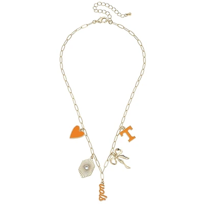 CANVAS Style Tennessee Volunteers 18k Gold-Plated Mixed Charm Collector Necklace