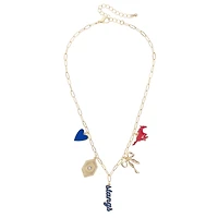 CANVAS Style SMU Mustangs 18k Gold-Plated Mixed Charm Collector Necklace