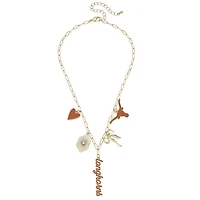 CANVAS Style Texas Longhorns 18k Gold-Plated Mixed Charm Collector Necklace