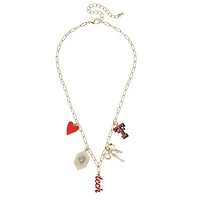 CANVAS Style Texas Tech Red Raiders 18k Gold-Plated Mixed Charm Collector Necklace