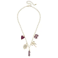 CANVAS Style Mississippi State Bulldogs 18k Gold-Plated Mixed Charm Collector Necklace