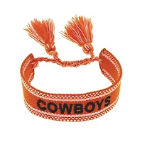 CANVAS Style Oklahoma State Cowboys Woven Fabric Tassel Bracelet