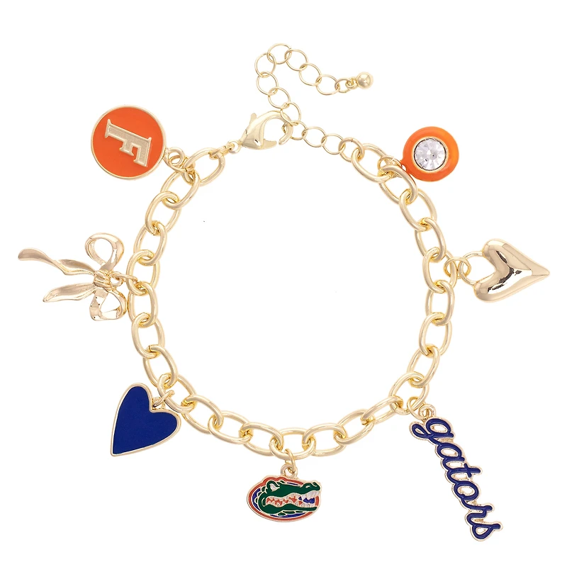 CANVAS Style Florida Gators 18k Gold-Plated Chain Link Charm Bracelet
