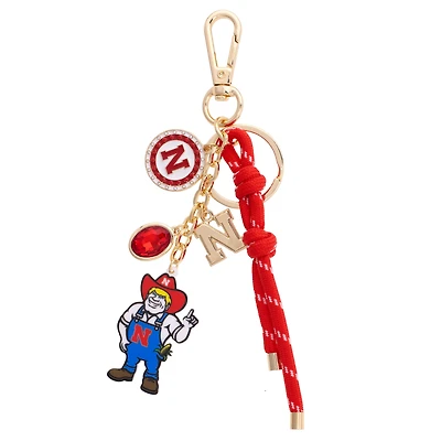 CANVAS Style Nebraska Huskers 18k Gold-Plated Cluster Bag Charm