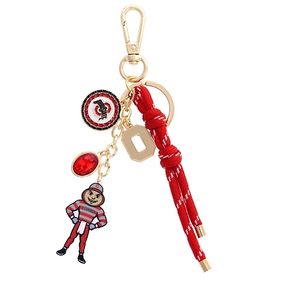 CANVAS Style Ohio State Buckeyes 18k Gold-Plated Cluster Bag Charm