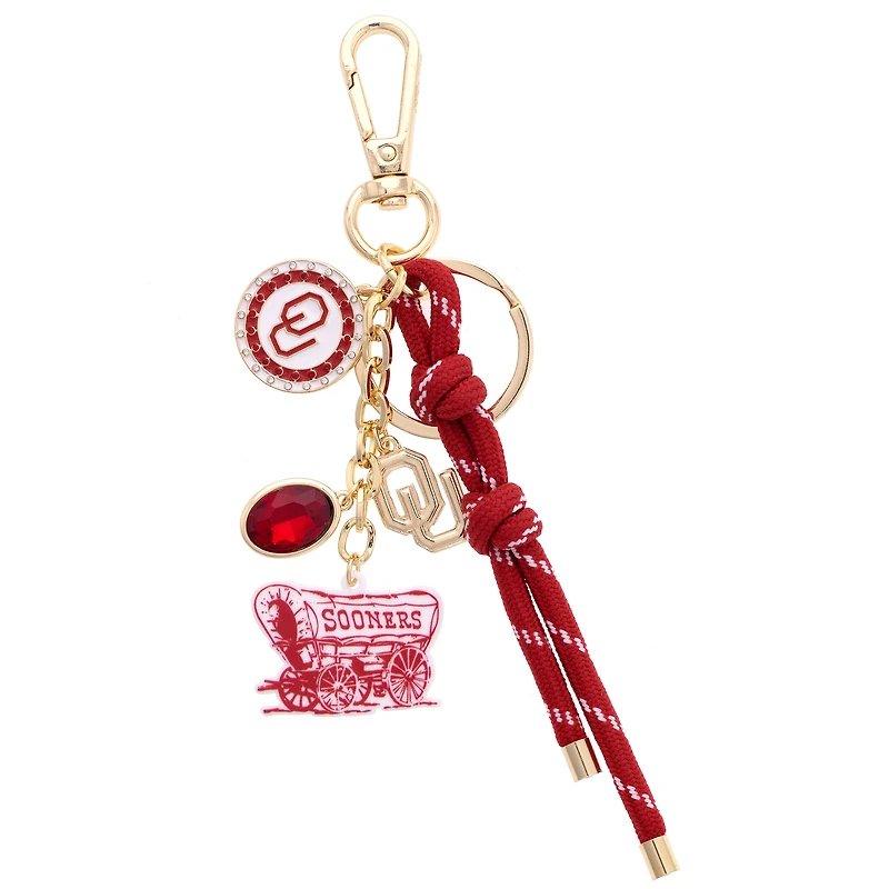 CANVAS Style Oklahoma Sooners 18k Gold-Plated Cluster Bag Charm