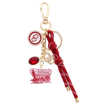 CANVAS Style Oklahoma Sooners 18k Gold-Plated Cluster Bag Charm