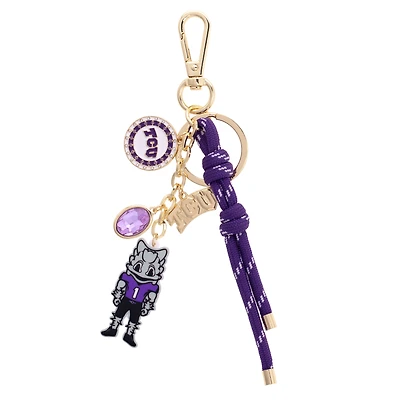 CANVAS Style TCU Horned Frogs 18k Gold-Plated Cluster Bag Charm