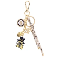 CANVAS Style Wake Forest Demon Deacons 18k Gold-Plated Cluster Bag Charm