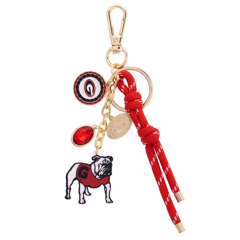CANVAS Style Georgia Bulldogs 18k Gold-Plated Cluster Bag Charm