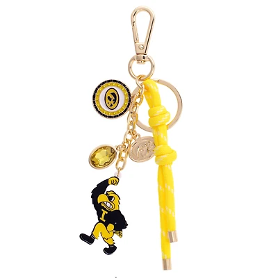 CANVAS Style Iowa Hawkeyes 18k Gold-Plated Cluster Bag Charm