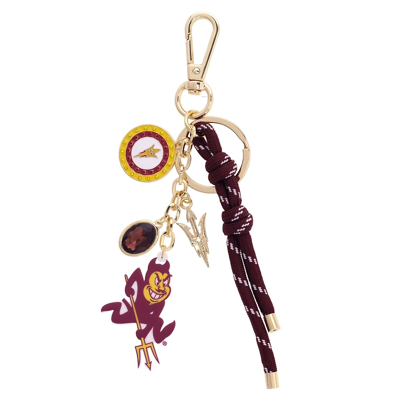 CANVAS Style Arizona State Sun Devils 18k Gold-Plated Cluster Bag Charm