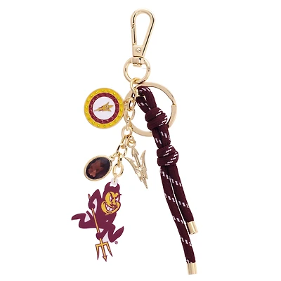 CANVAS Style Arizona State Sun Devils 18k Gold-Plated Cluster Bag Charm