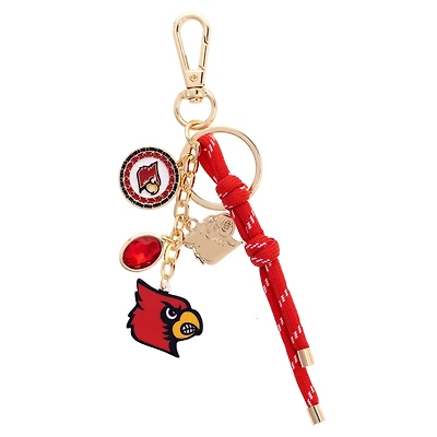 CANVAS Style Louisville Cardinals 18k Gold-Plated Cluster Bag Charm