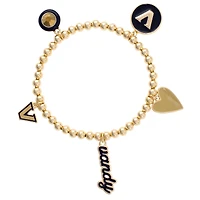 CANVAS Style Vanderbilt Commodores 18k Gold-Plated Ball Beads Stretch Charm Bracelet