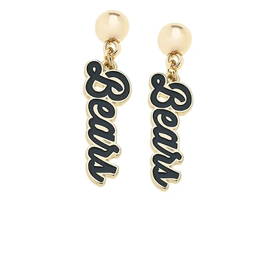 CANVAS Style Baylor Bears 18k Gold-Plated Script Drop Earring