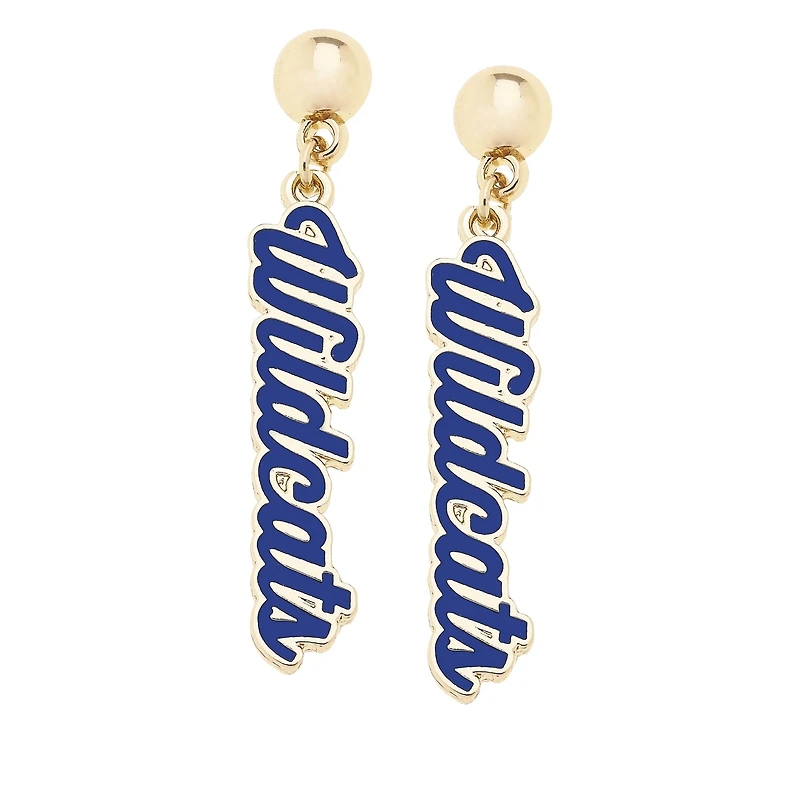 CANVAS Style Kentucky Wildcats 18k Gold-Plated Script Drop Earring