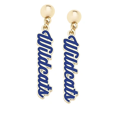 CANVAS Style Kentucky Wildcats 18k Gold-Plated Script Drop Earring