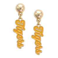 CANVAS Style Missouri Tigers 18k Gold-Plated Script Drop Earring