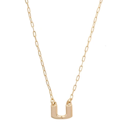 CANVAS Style Miami Hurricanes 24k Gold-Plated Pendant Necklace