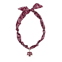 CANVAS Style Texas A&M Aggies Bandana Scarf Necklace with 18k Gold-Plated Pendant