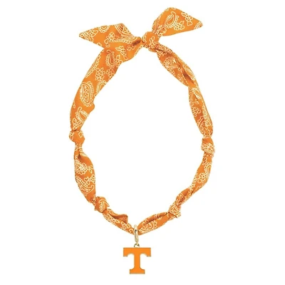 CANVAS Style Tennessee Volunteers Bandana Scarf Necklace with 18k Gold-Plated Pendant