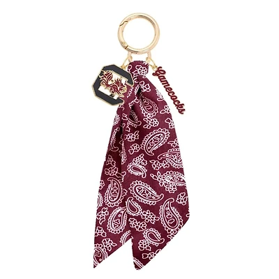 CANVAS Style South Carolina Gamecocks 18k Gold-Plated Logo Bandana Scarf Bag Charm
