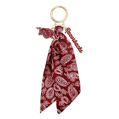 CANVAS Style Arkansas Razorbacks 18k Gold-Plated Logo Bandana Scarf Bag Charm