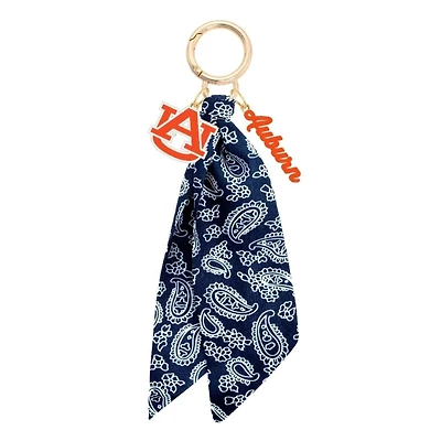 CANVAS Style Auburn Tigers 18k Gold-Plated Logo Bandana Scarf Bag Charm