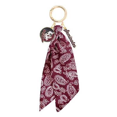 CANVAS Style Florida State Seminoles 18k Gold-Plated Logo Bandana Scarf Bag Charm