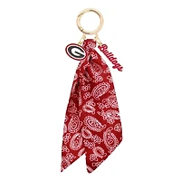 CANVAS Style Georgia Bulldogs 18k Gold-Plated Logo Bandana Scarf Bag Charm