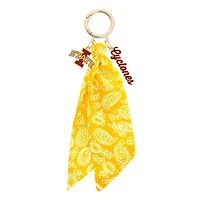 CANVAS Style Iowa State Cyclones 18k Gold-Plated Logo Bandana Scarf Bag Charm