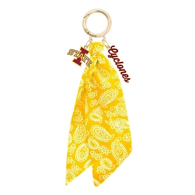 CANVAS Style Iowa State Cyclones 18k Gold-Plated Logo Bandana Scarf Bag Charm