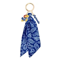 CANVAS Style Kansas Jayhawks 18k Gold-Plated Logo Bandana Scarf Bag Charm