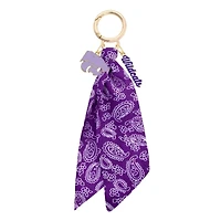 CANVAS Style Kansas State Wildcats 18k Gold-Plated Logo Bandana Scarf Bag Charm
