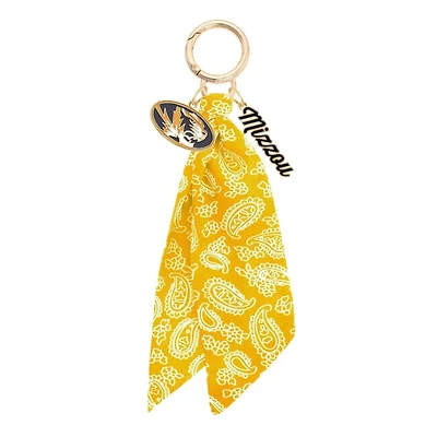CANVAS Style Missouri Tigers 18k Gold-Plated Logo Bandana Scarf Bag Charm